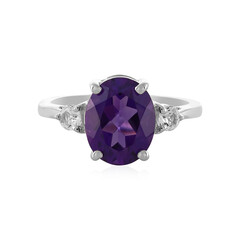 Anello in argento con Ametista Siberiana