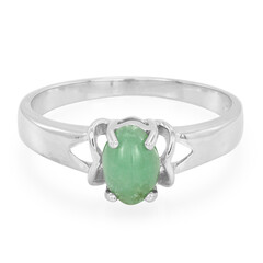 Anello in argento con Crisoprasio Imperiale