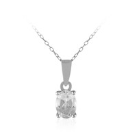 Collana in argento con Topazio Bianco