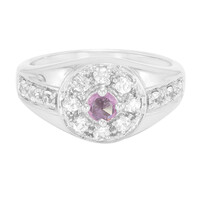 Anello in argento con Zaffiro Ceylon Porpora (non riscaldato)