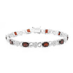 Bracciale in argento con Granato Mozambico