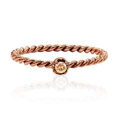 Anello in oro con Diamante Rose de France SI1 di Argyle