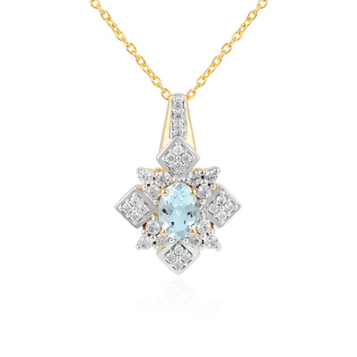 Collana in argento con Acquamarina
