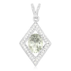 Ciondolo in argento con Ametista Verde
