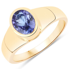 Anello in oro con Tanzanite
