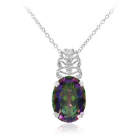 Collana in argento con Quarzo Mistico