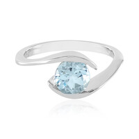 Anello in argento con Topazio Blu Cielo