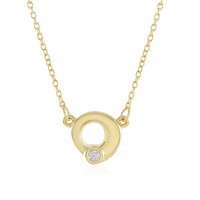 Collana in argento con Diamante I2 (H)