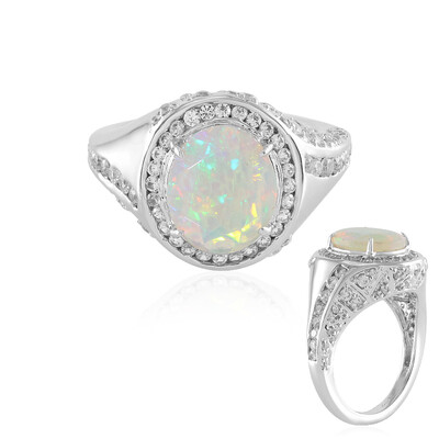 Anello in argento con Opale di Welo (de Melo)