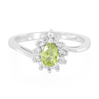 Anello in argento con Peridoto Manchuria