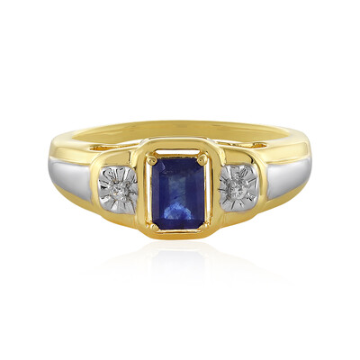 Anello in argento con Zaffiro Blu del Madagascar