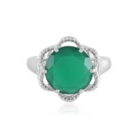 Anello in argento con Onice Verde (Adela Silber)