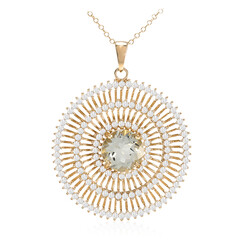 Collana in argento con Ametista Verde