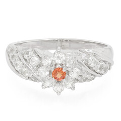 Anello in argento con Zaffiro Tramonto
