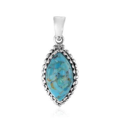 Ciondolo in argento con Turchese Kingman Mohave Blu (Art of Nature)