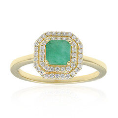 Anello in argento con Smeraldo Brasiliano