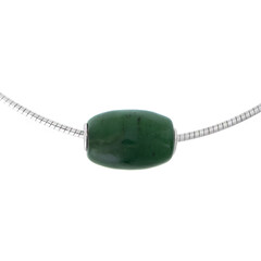 Collana in argento con Nefrite