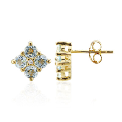 Orecchini in argento con Topazio Blu Cielo