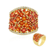 Anello in argento con Zaffiro Tramonto
