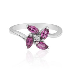 Anello in argento con Rodolite