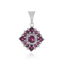 Ciondolo in argento con Rodolite