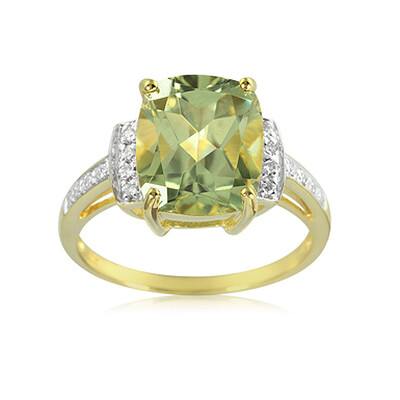 Anello placcato in oro con Zultanite