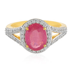 Anello in argento con Zaffiro Rosa del Madagascar