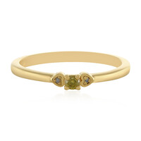 Anello in argento con Diamante Giallo I3