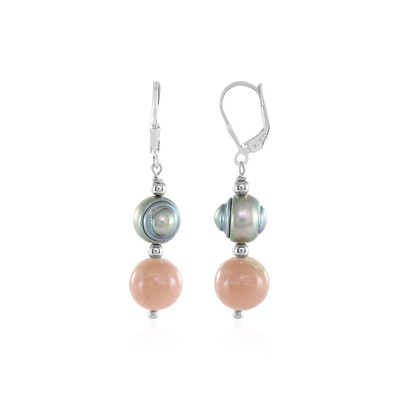 Orecchini in argento con Opale Rosa