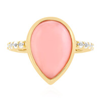 Anello in argento con Opale Rosa