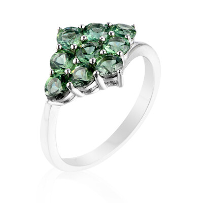 Anello in argento con Apatite Cromo