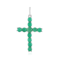 Ciondolo in argento con Onice Verde