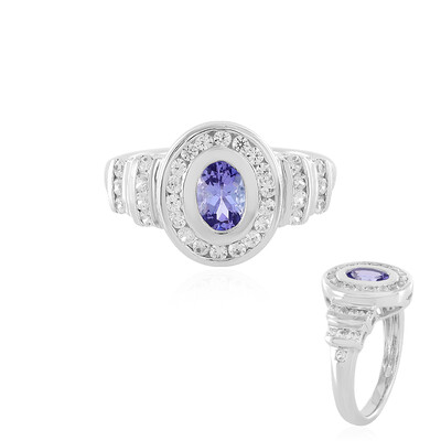 Anello in argento con Tanzanite