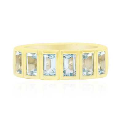 Anello in argento con Topazio Blu Cielo