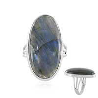 Anello in argento con Labradorite