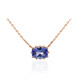 Collana in oro con Tanzanite AAA