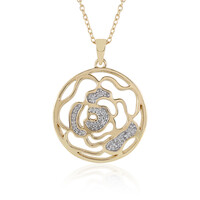 Collana in argento con Diamante I2 (J)