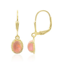 Orecchini in argento con Opale Rosa dell'Etiopia