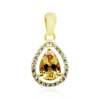 Ciondolo in argento con Scapolite Cognac