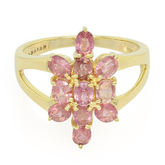 Anello in oro con Zaffiro Padparadscha (non riscaldato) (AMAYANI)