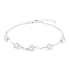 Bracciale in argento con Topazio Bianco