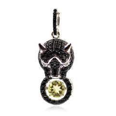 Ciondolo in argento con Quarzo Ouro Verde
