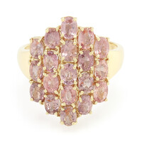 Anello in oro con Zaffiro Padparadscha (non riscaldato) (AMAYANI)