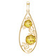 Ciondolo in argento con Ambra Baltica (dagen)