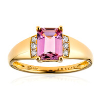 Anello in oro con Diasporo Rosa (AMAYANI)