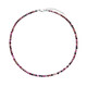 Collana in argento con Cobalto Calcite