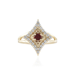 Anello in oro con Spinello Rosso