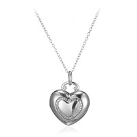 Collana in argento con Diamante I3 (I)
