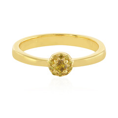 Anello in argento con Diamante Giallo I3