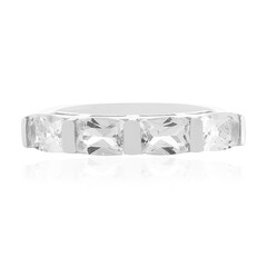 Anello in argento con Quarzo Bianco